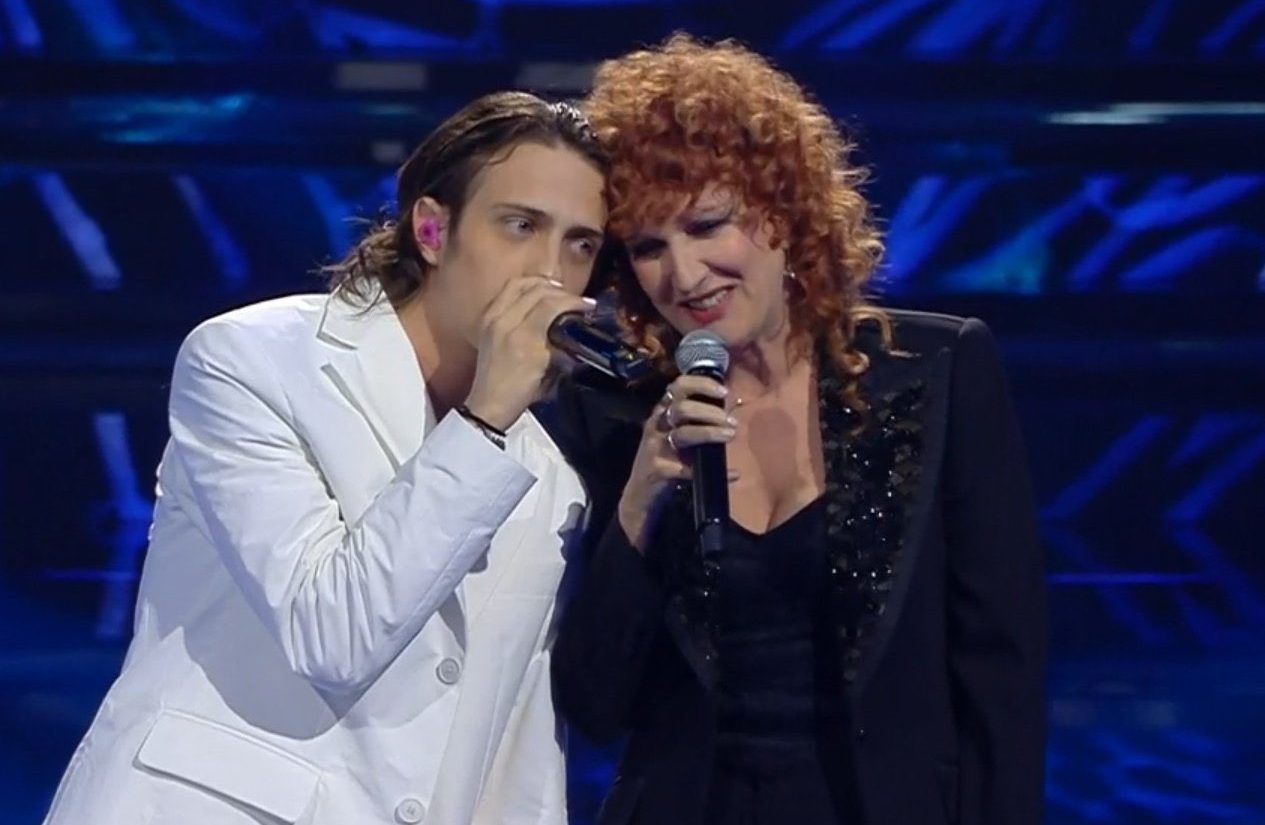 Sangiovanni e Fiorella Mannoia a Sanremo 2022