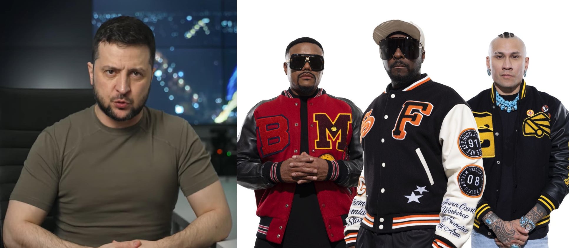 Zelensky e Black Eyed Peas