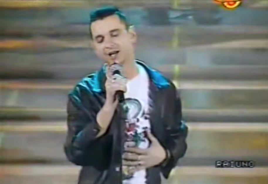 Dave Gahan dei Depeche Mode a Sanremo