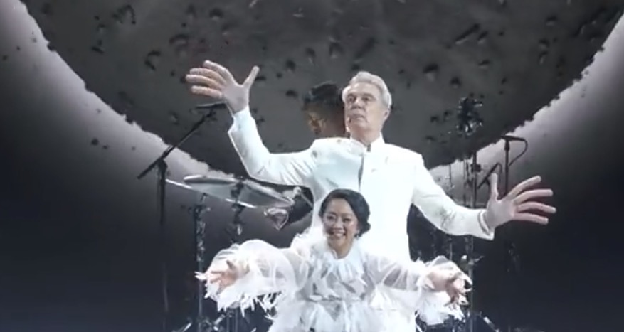 David Byrne e Stephanie Hsu agli Oscar 2023