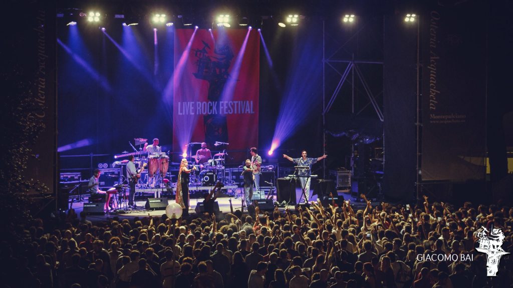 Il palco del Live Rock Fest di Siena