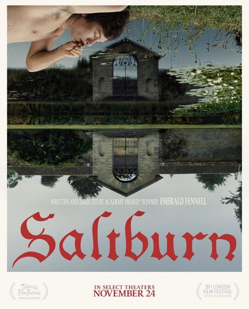 Il poster di “Saltburn”