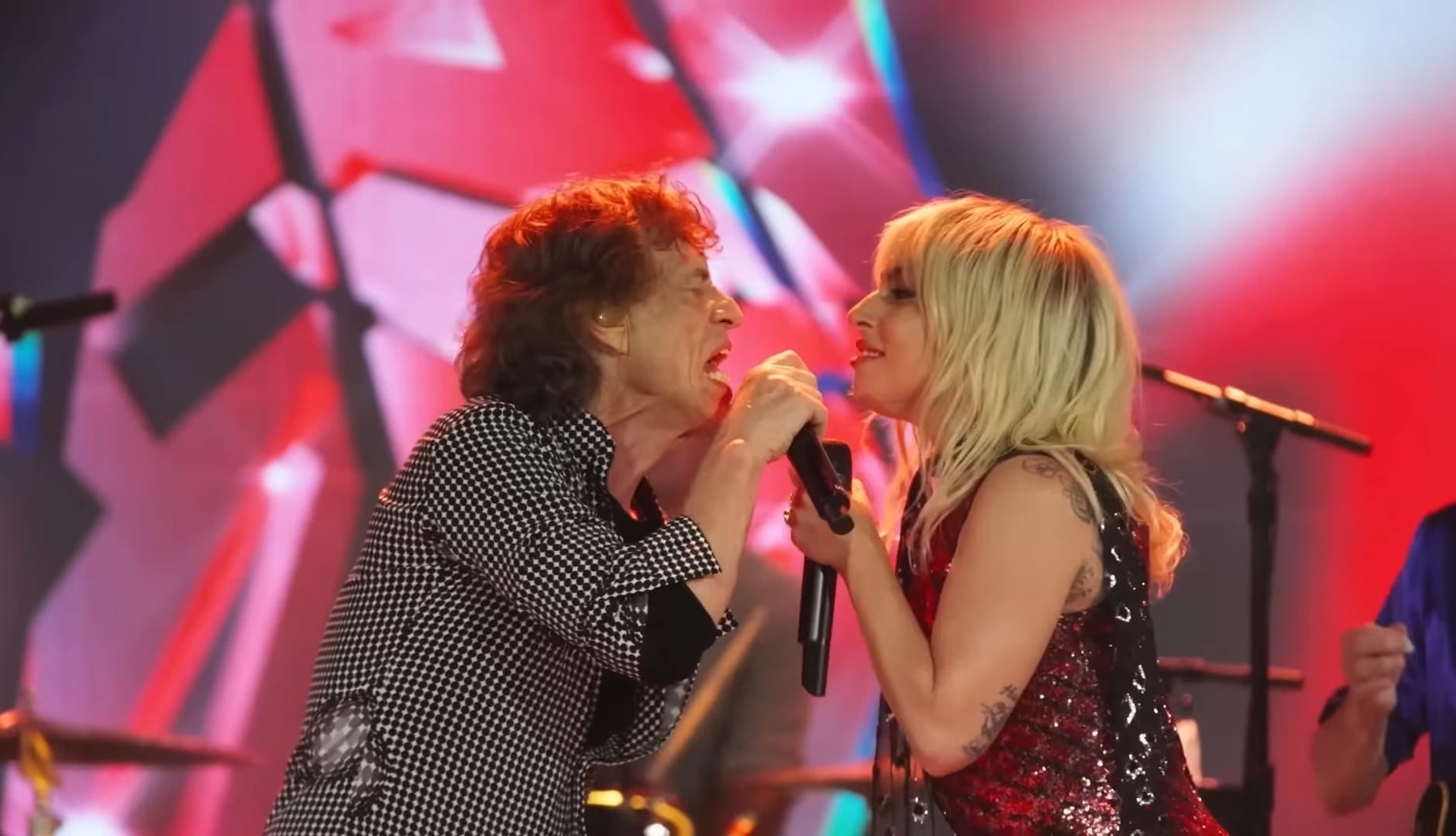 Mick Jagger dei Rolling Stones e Lady Gaga