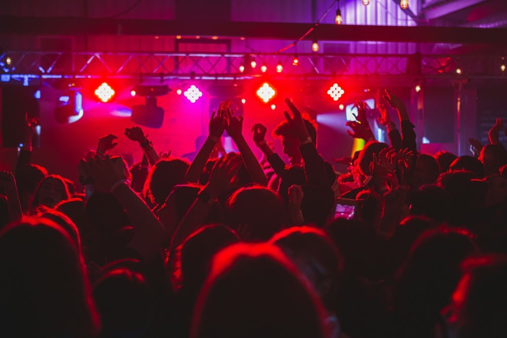 La folla in un club