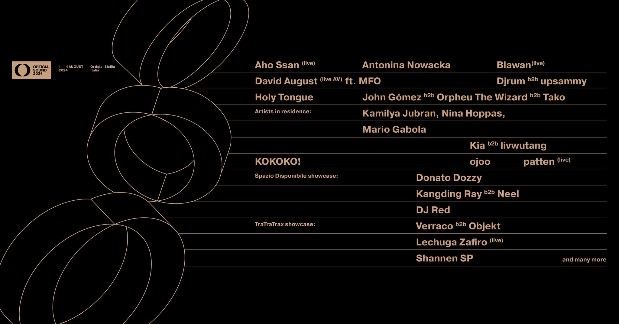 La lineup di Ortigia Sound 2024