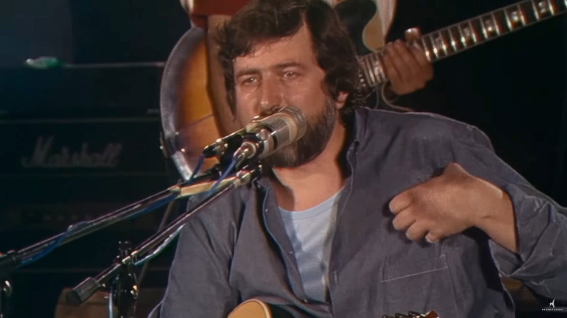 Francesco Guccini in Piazza Maggiore