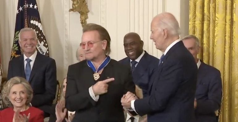 Bono degli U2 e Joe Biden