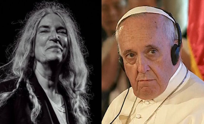Patti Smith e Papa Francesco