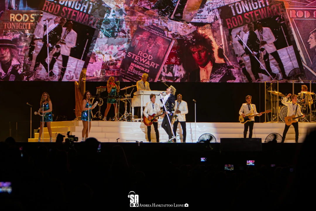 Rod Stewart live all'Unipol Forum di Assago, foto di Andrea Leone (2025)