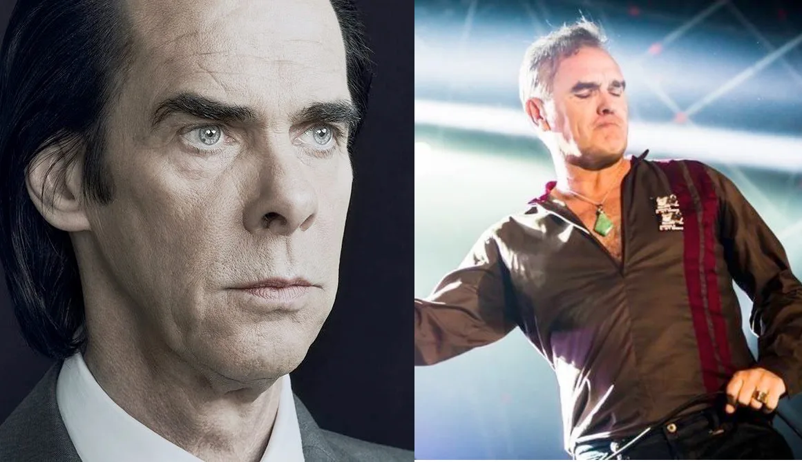 Nick Cave, foto di Megan Cullen (2024); Morrissey, foto di Max Marcoccia (2014)