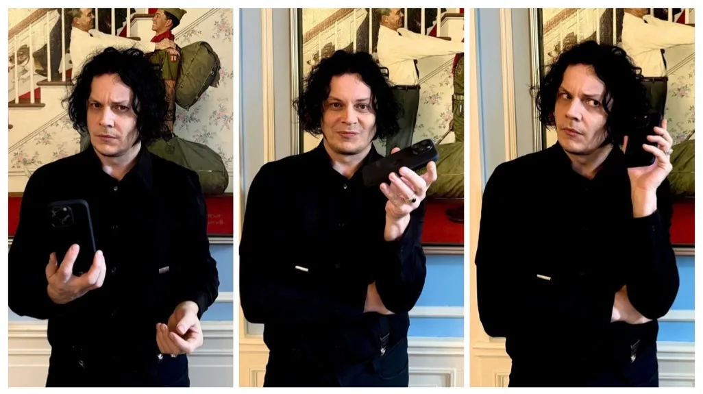 Jack White e il suo smartphone (2025)