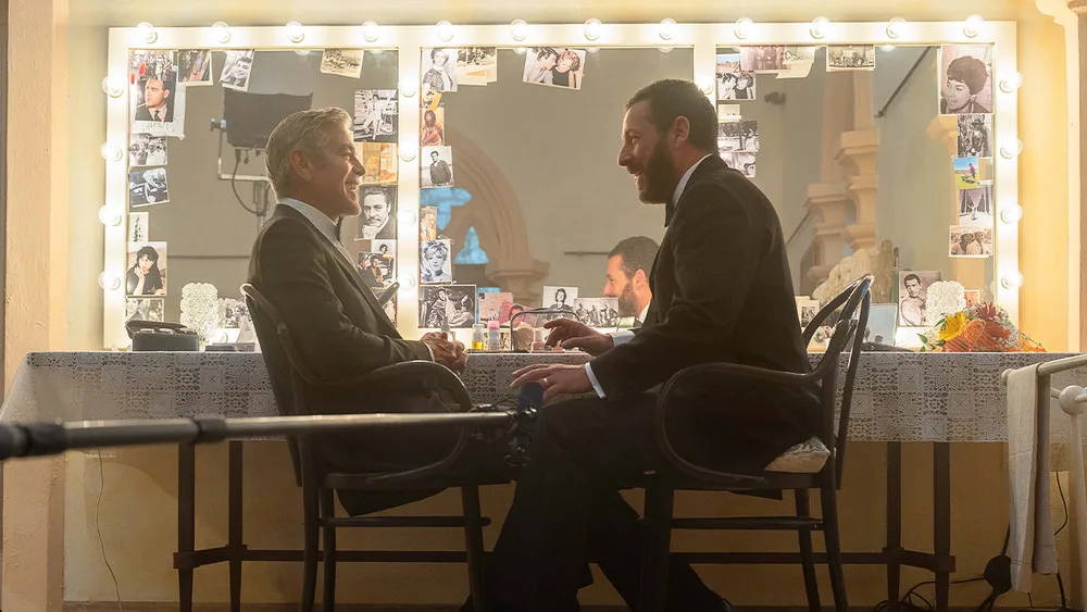 Clooney e Sandler in “Jay Kelly”