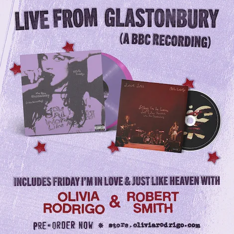 Live from Glastonbury - flyer promo - Olivia Rodrigo