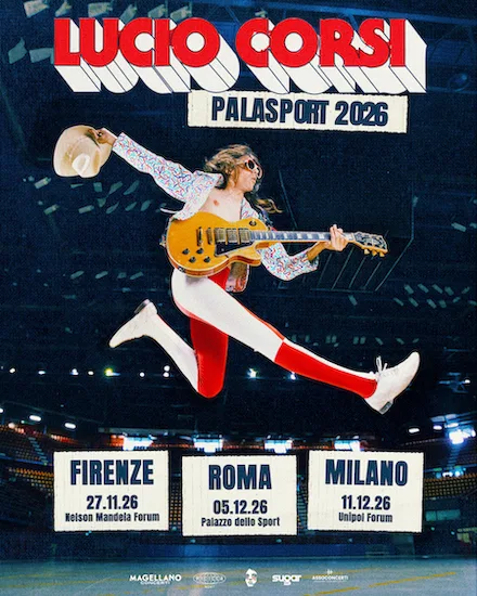 Lucio Corsi - Locandina del tour nei palasport