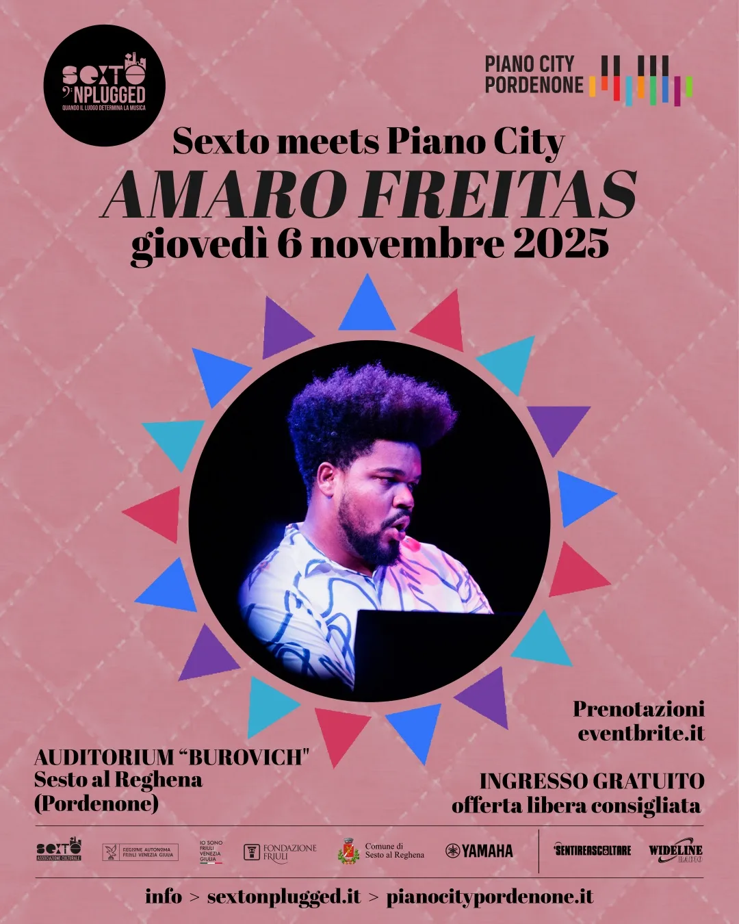 Amaro Freitas per Sexto 'Nplugged e Piano City