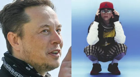 Elon Musk, foto di Patrick Pleu; Billie Eilish, press 2024